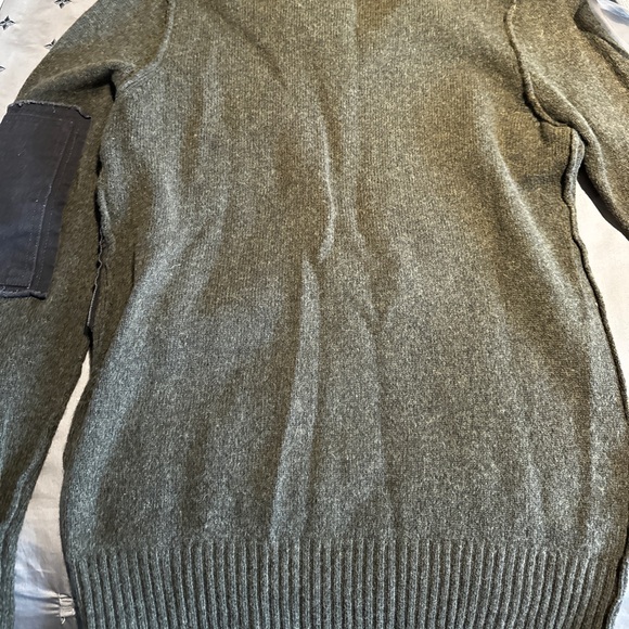 Diesel 100% Wool Army Green Sweater - Picture 2 of 4